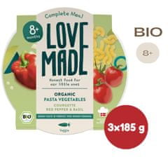 LoveMade Bio Cestoviny so zeleninovým ragú od 8 mesiacov 3ks