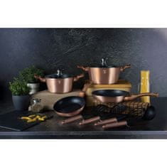 Northix Súprava s kuchynským riadom - 10 dielov - ružové zlato 