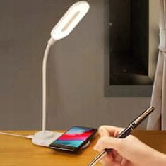 Northix Stolná lampa a bezdrôtová mobilná nabíjačka 2 v 1 