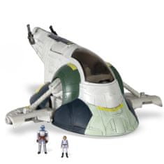 Star Wars Micro Galaxy Squadron s 20 cm figúrkou vozidla - Jango Fettova vesmírna loď