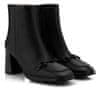 Dámske kožené členkové topánky HI233021 Black (Veľkosť 36)