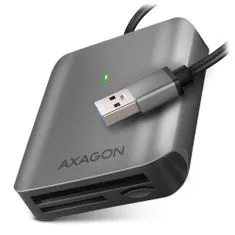 AXAGON externá čítačka pamäťových kariet microSD/SD/CF / CRE-S3 / USB-A 3.2 Gen 1 / UHS-II / hliníkové telo