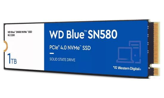 WD SSD Blue SN580 1TB / S100T3B0E / NVMe M.2 PCIe Gen4 / Interné / M.2 2280