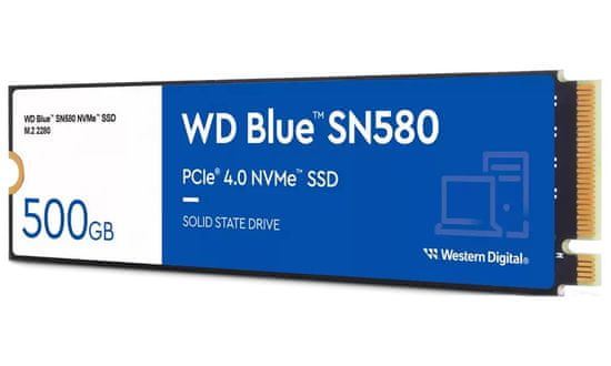 WD SSD Blue SN580 500GB / S500G3B0E / NVMe M.2 PCIe Gen4 / Interné / M.2 2280