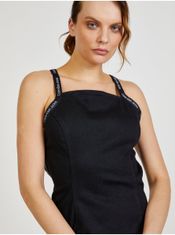 Calvin Klein Čierne dámske púzdrové šaty s odhaleným chrbtom Calvin Klein S