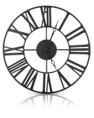 ModernHome Vintage nástenné hodiny čierne 36,5 cm