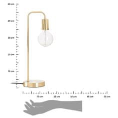 ModernHome Stolná lampa Keli zlatá 45 cm
