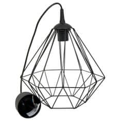 ModernHome Geometrická lampa Diamond black 25 cm LOFT