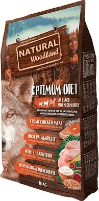 Natural Greatness Natural Woodland Optimum Diet Mini,Medium/krůta,kuře/10 kg