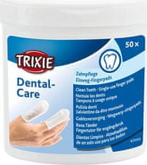 Trixie Zubní péče - jednorázové pečující návleky na prst, 50ks