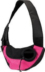 Trixie Taška přes rameno SLING, 50 x 25 x 18cm, růžovo/černá (max. 5kg)