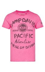 Camp David  Pánske Tričko krátky rukáv Ružová L
