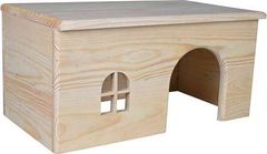 Trixie Dřevěný domek s rovnou střechou pro králíky 40 x 20 x 23 cm