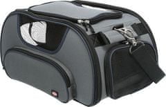 Trixie Transportní taška WINGS, do letadla, 28 x 23 x 46cm, šedá/modrá (max 20kg)