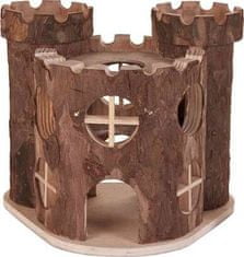 Trixie Dřevěný hrad MATTI pro hlodavce 17x15x12cm TRIXIE