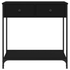 Vidaxl Konzolový stolík čierny 75x34,5x75 cm kompozitné drevo