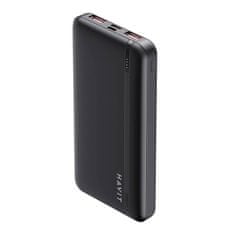 Havit PB90 Power Bank 10000mAh 2x USB / USB-C, čierny
