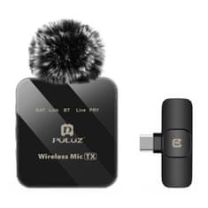 Puluz PU648 Lavalier mikrofón USB-C, čierny