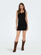 Jacqueline de Yong Dámske šaty JDYMEKKO Regular Fit 15309546 Black (Veľkosť S)