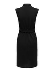 Jacqueline de Yong Dámske šaty JDYMEKKO Regular Fit 15309554 Black (Veľkosť L)
