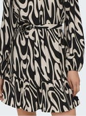 Jacqueline de Yong Dámske šaty JDYCAMILLE Regular Fit 15309597 Black TAPIOCA GEO (Veľkosť XL)