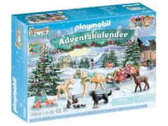 Playmobil Playmobil 71345 Adventný kalendár Kone: Vianočná jazda na saniach