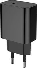 ColorWay 1x USB-C/ sieťová nabíjačka/ 20W/ 100V-240V/ Čierna