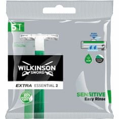 Wilkinson Sword Extra Essential 2 Sensitive jednorazový holiaci strojček 5ks (W302348800)