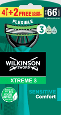 Wilkinson Sword Xtreme3 Sensitive jednorazový holiaci strojček 6ks (W302383400)