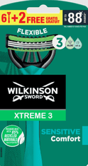 Wilkinson Sword Xtreme3 Sensitive jednorazový holiaci strojček 8ks (W302400300)