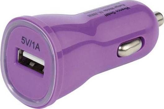 VIVANCO CL USB nabíječka fialová