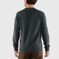 Fjällräven Övik Round-neck Sweater M, tmavo sivá, m