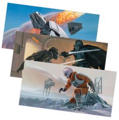 Chronicle Books Star Wars Predprodukčné ilustrácie 100 ks panoramatických pohľadníc