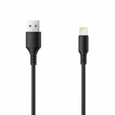 setty. USB - Lightning kábel 1,0 m 2A čierna (GSM109951)