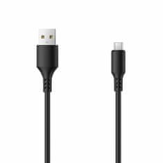 setty. USB - microUSB kábel 1,0 m 1A čierna (GSM109589)