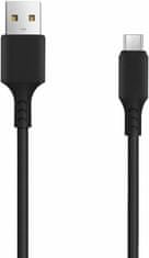 setty. USB - microUSB kábel 1,0 m 3A čierna (GSM106095)