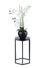 ModernHome Stojan na kvety čierny 40 cm LOFT