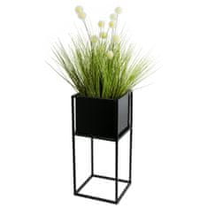 ModernHome Moderný stojan na kvety čierny 50 cm LOFT