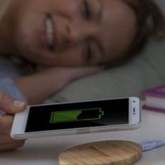 Northix Bezdrôtová mobilná nabíjačka - bambus - iOS a Android 