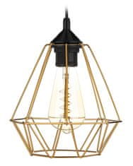ModernHome Paris Diamond 19 cm medená závesná lampa