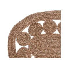 ModernHome Koberec z morskej trávy so vzorom kolies 80x50 cm