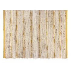 ModernHome Jutový koberec 60x90 cm Yellow Stripe