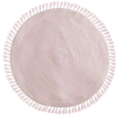 ModernHome Lurexový okrúhly koberec s strapcami 90 cm