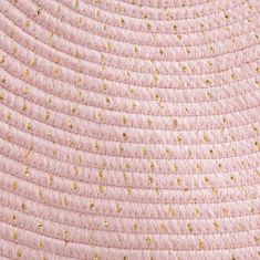 ModernHome Lurexový okrúhly koberec s strapcami 90 cm