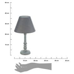 ModernHome Drevená nočná lampa Leo sivá 36 cm