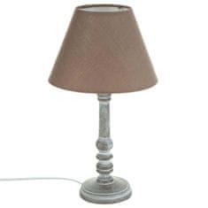 ModernHome Drevená nočná lampa Leo taupe 36 cm