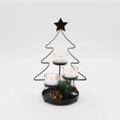 ModernHome Sviečka na vianočný stromček na 3 čajové sviečky