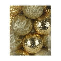 ModernHome Vianočný stromček ozdoby zlaté Diamond 35 ks