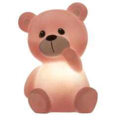 ModernHome Detská LED lampa s medvedíkom ružová