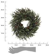 ModernHome Vianočný veniec so šiškami 43 cm